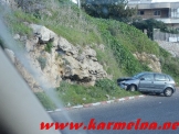 תאונת דרכים בעוספיא ,רכב התנגש בסלע